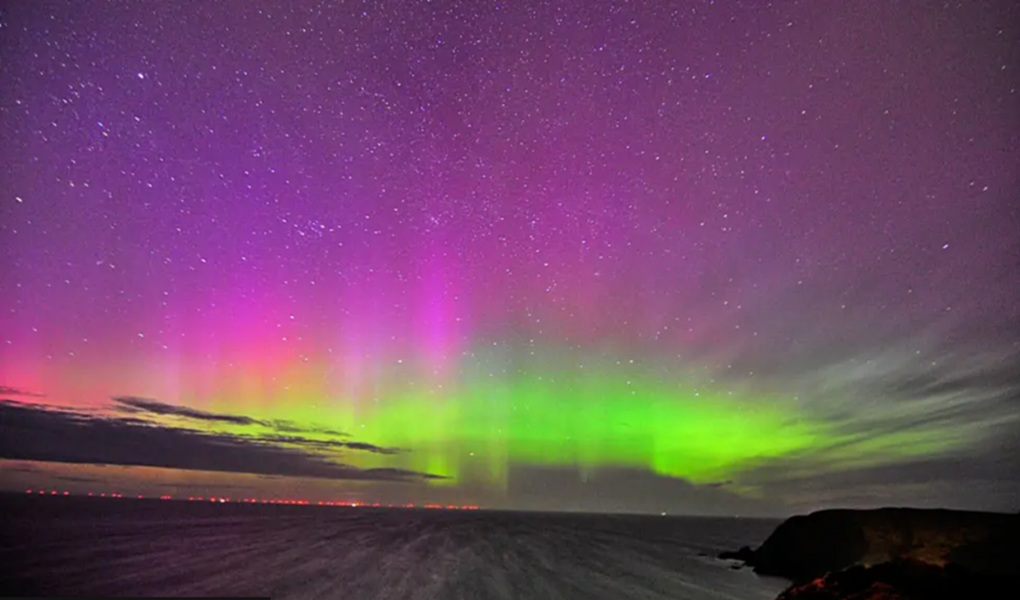 Spectacular aurora borealis (Northern Lights) were seen in many parts of the UK this year (photo credit: BBC).